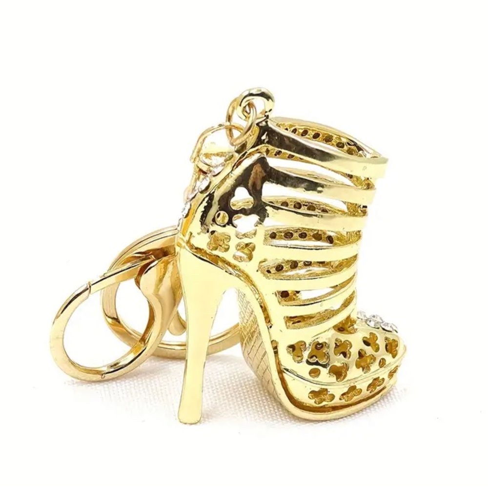Bling Rhinestone High Heel Keychain - Picture 5 of 7